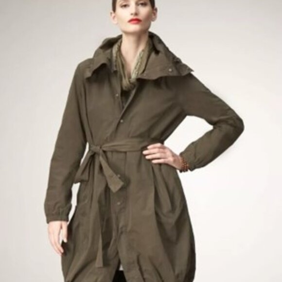 Eileen Fisher | Black Bubble Trench Coat ⭐️ Host Pick⭐️x 2 - Picture 1 of 14